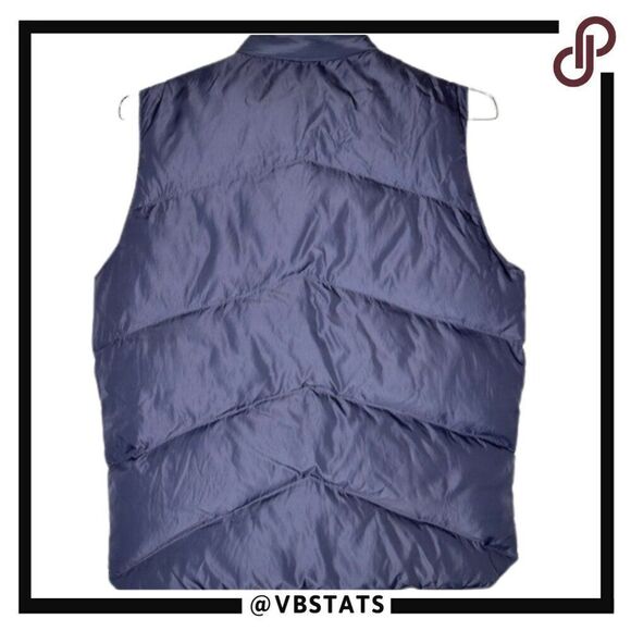 Camel Goosedown Reversible Vinatage Puffer Vest in Gray / Red Size Medium - Picture 3 of 6